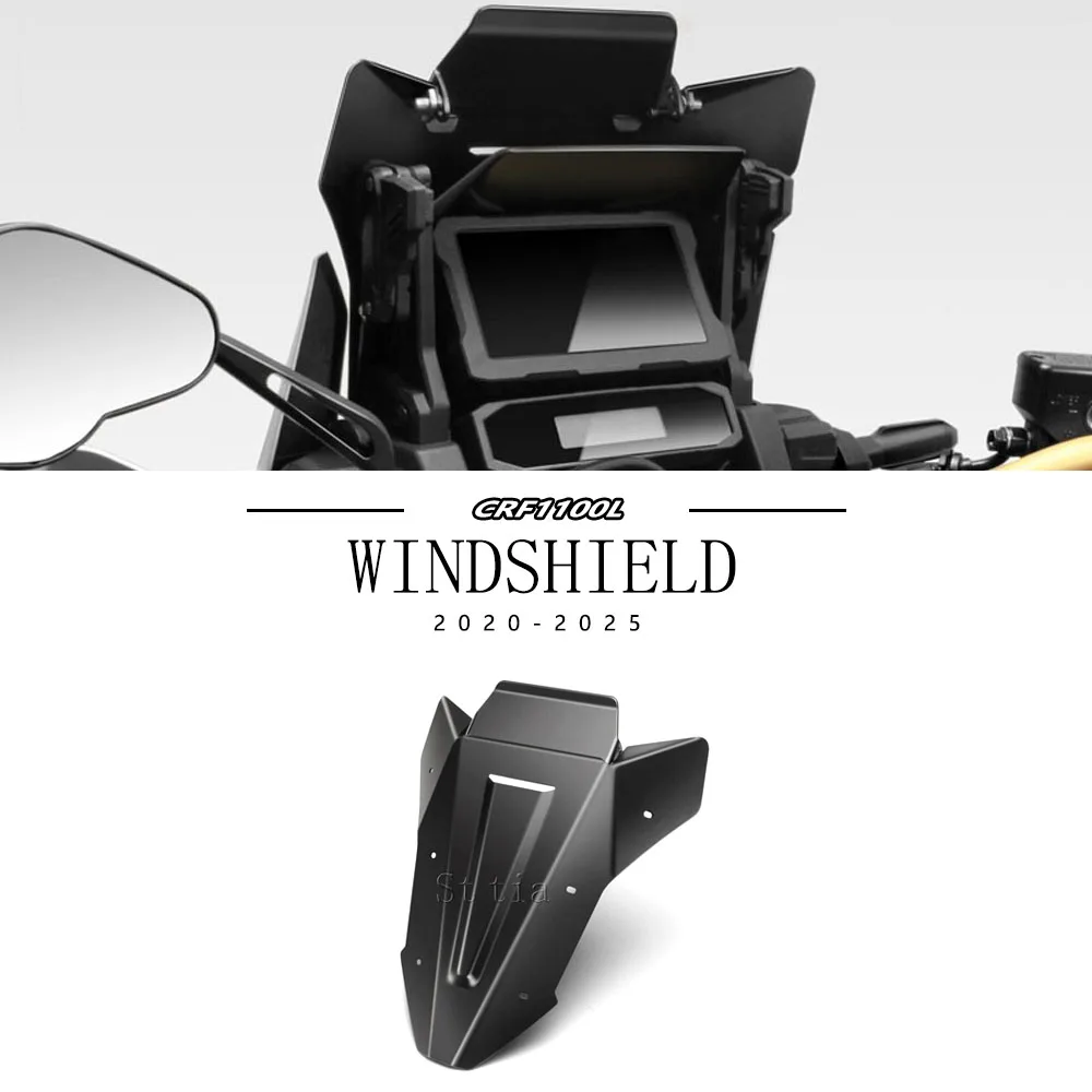 

Windscreen CRF1100L Africa Twin CRF 1100 For HONDA CRF 1100 L 2020 - 2025 Motorcycle Windshield Deflector Fairing Wind Deflector