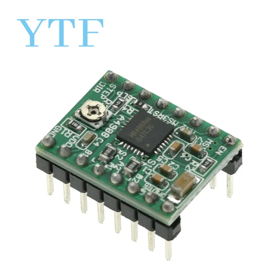 5Pcs/Lot Stepper Driver A4988 Stepper Motor Driver + Heat Sink With Sticker Drop