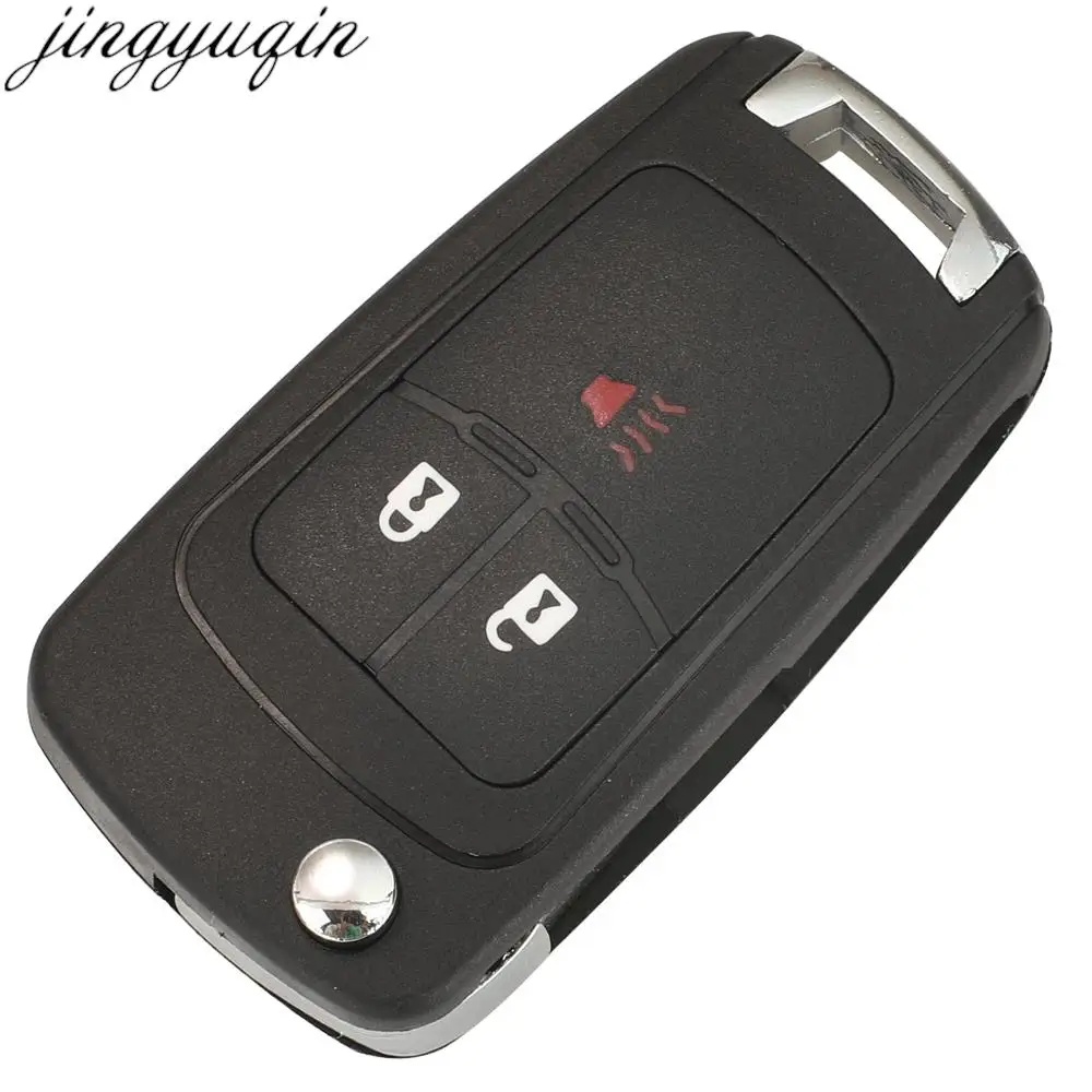 Jingyuqin 2 + 1 pulsanti Flip Remote Car Key Alarm 315MHz ID46 per Chevrolet Spark 2013 2014 2015 2016 Cruze sostituzione pieghevole