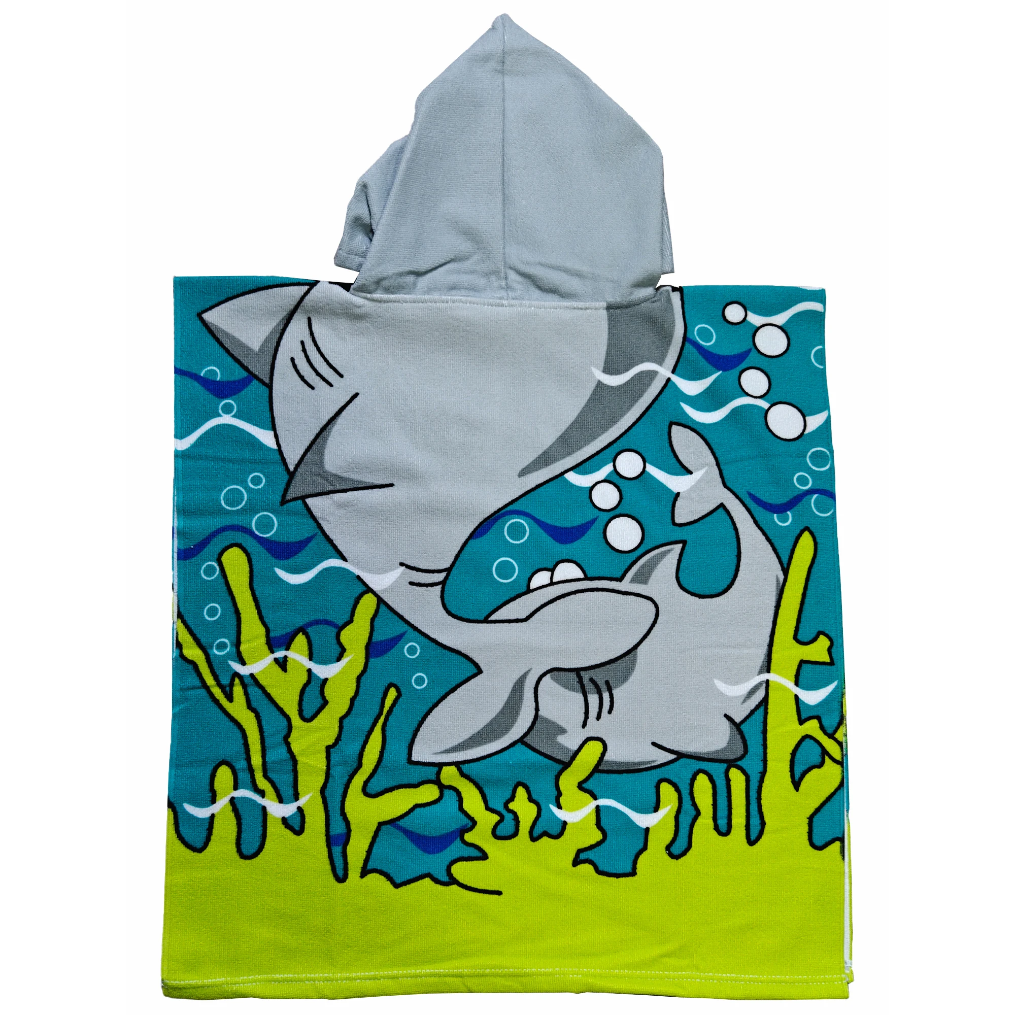 Children's Bathrobes Quickly Absorb Water Thickened Insulation Cartoon Hooded Child's Cloak Baby Sleeping Robe Beach Party Towel