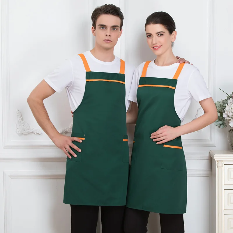 Novel Dingheng Coffee Milk Tea Cake Shop Custom Logo Restaurant Manicure Beauty Salon Apron Korean Fashion