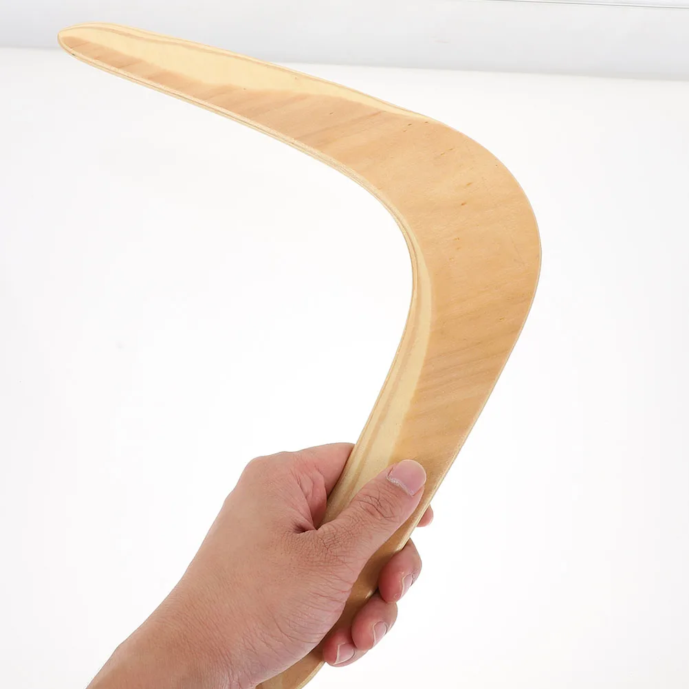 

2pcs Wooden Boomerang Flying Disc For Kids Outdoor Play Easy Return Design Throwing Sport Plaything Returning Boomerang Outdoor