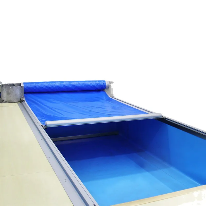 Track pool cover can be installed on the pool, concealed, load-bearing 250kg hidden pool cover