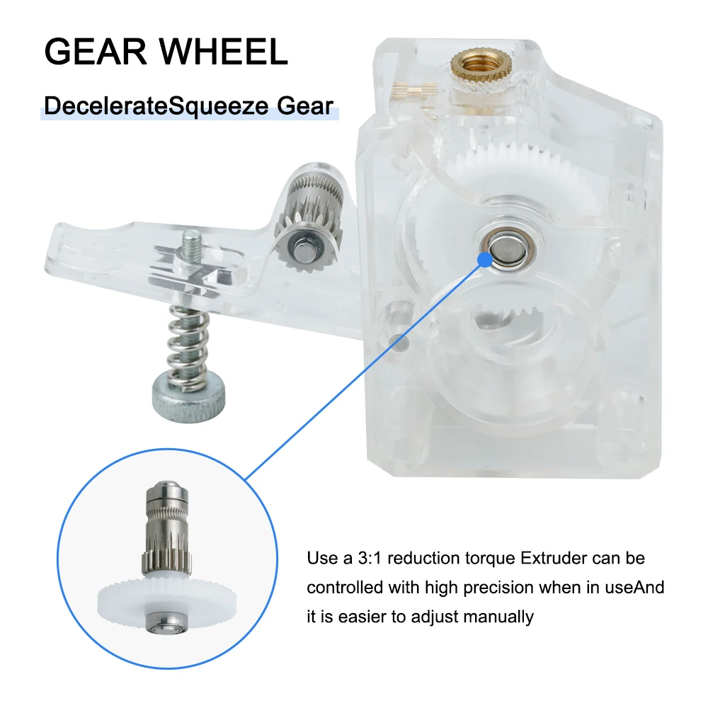 BMG Extruder kit Dual Drive Gear Hardened Steel Upgrade Feed Gear Extruder Kit For BMG For Prusa DIY Bowden Direct Extruder