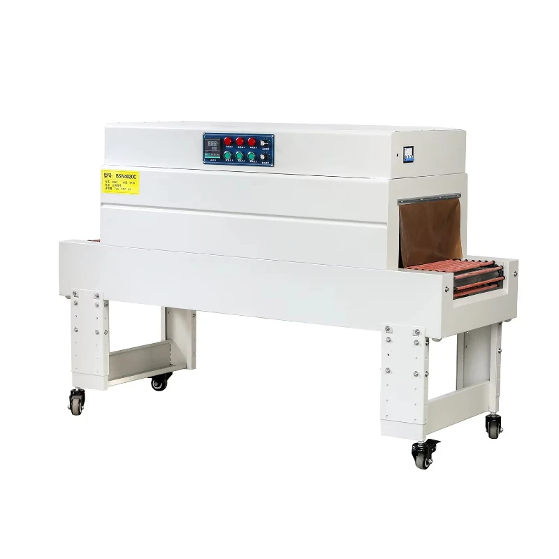 Small commercial shrink wrap machines for shrink wrap paper and plastic cable ties
