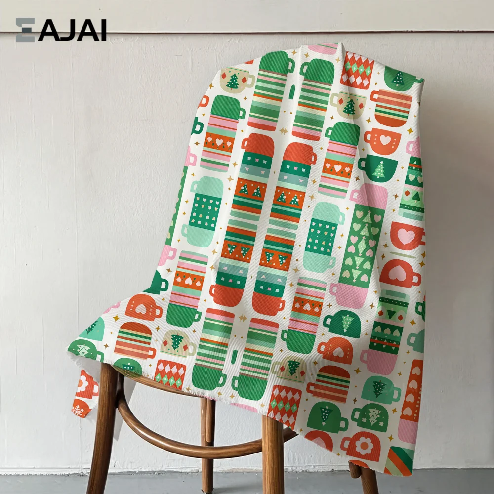 

Ткань из хлопка Eajai для шитья, квилтинга, пэчворка, с винтажным принтом газетных вырезок и масляной живописи