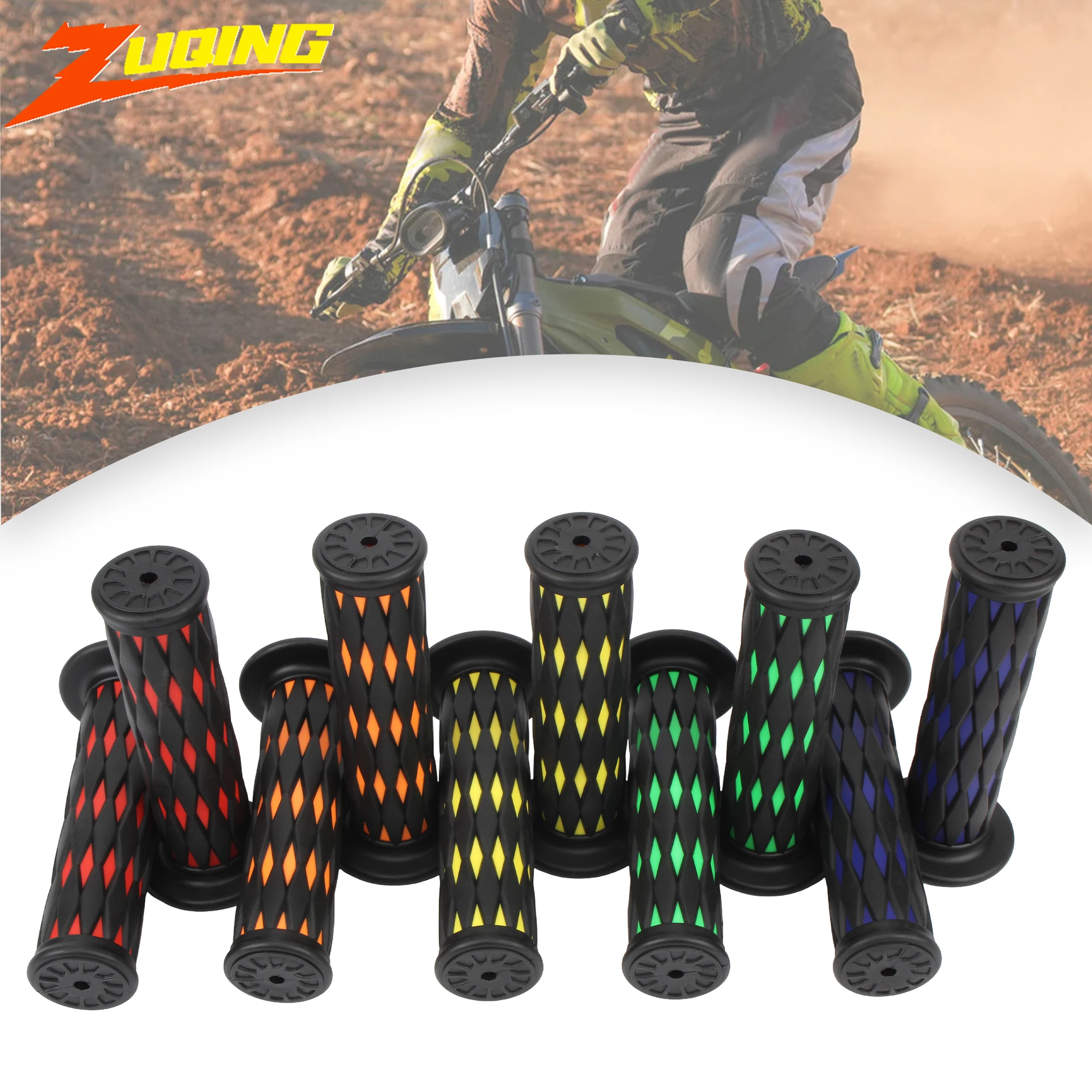 

2 шт., 7/8 дюйма, 22 мм, ручки для руля мотоцикла, концевая ручка для скутера, мотоцикла, кафе, гонщика, мотокросса, грязевого велосипеда, ремонт ручки