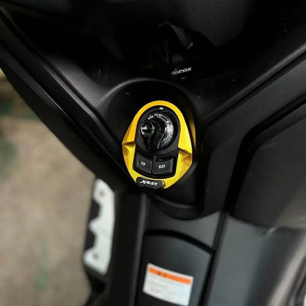 For XMAX300 XMAX 300 X-MAX 2023 2024 2025 2026 Motorcycle Accessories Electric Door Lock Trim Cover Door Striker Lgnition Switch