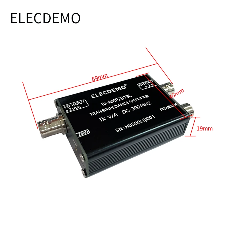 Transimpedance amplifier high bandwidth IV conversion Hamamatsu PIN photocell signal avalanche APD sensor 200M bandwidth