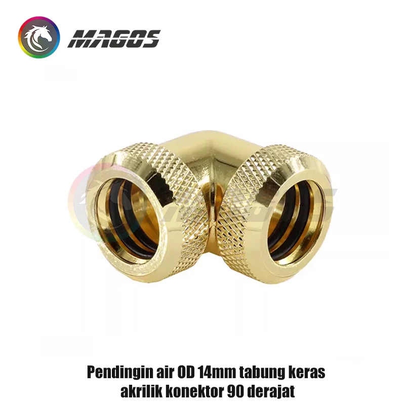 Hard Tube Connector 90° Docking Adapter Fitting Removable For OD14mm Rigid Pipe Hand Compression Connecting,CO0211