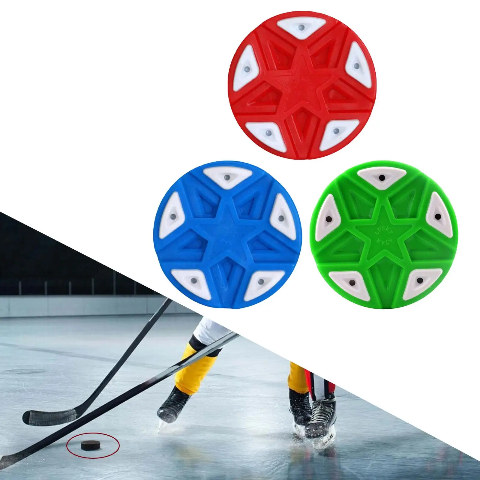 Roller Hockey Puck 76mmx25mm for Training Sessions Entertainment Indoor