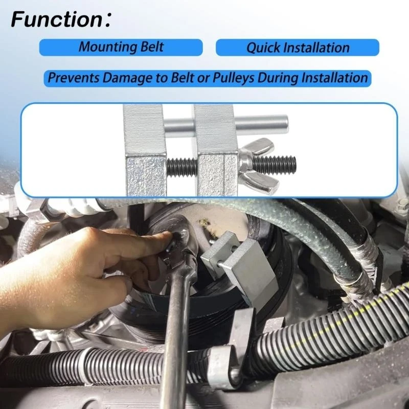 Instalator pasów przemysłowych Narzędzie do konserwacji pojazdów Narzędzie do naprawy silnika 59350 Prosta obsługa podwójnych