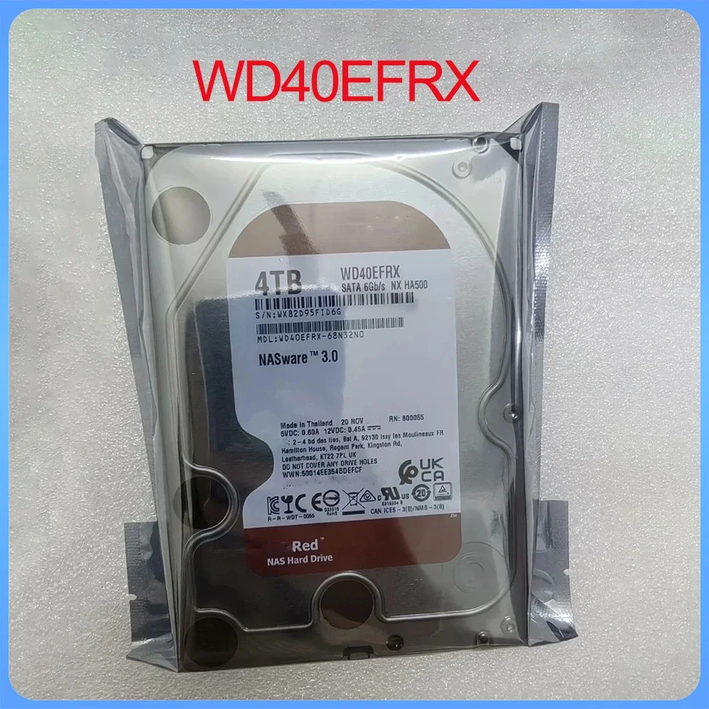 

Red Disk Plus 3.5 Inch 4T Hard Disk NAS Storage Server WD40EFRX