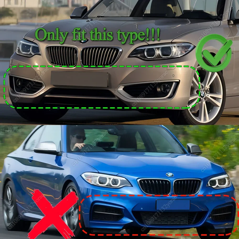 Car Front Bumper Lip Spoiler Splitter Diffuser For BMW 2 Series F22 F23 220i 218i 228i 225d 220d 218d 2014-2021 Body Kits Tuning view 3