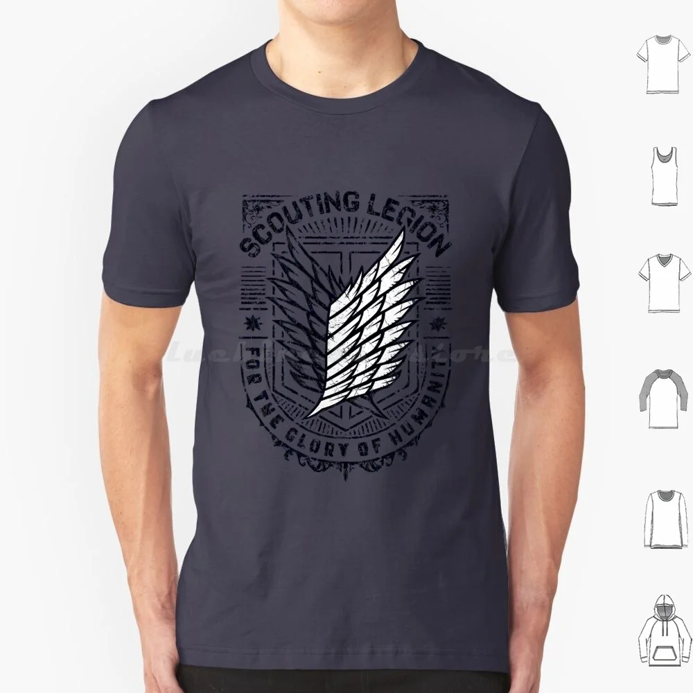 Creme Scouting Legion T Shirt Cotton Men Women DIY Print Creme Scouting Legion Anime Aot Eren Shingeki No
