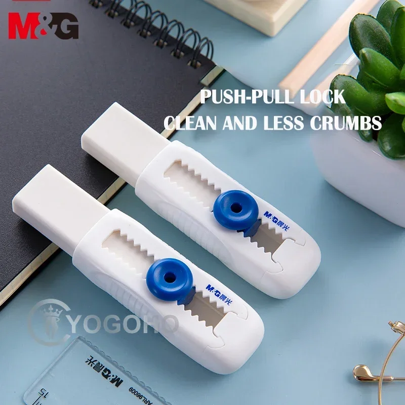 M&G Creative Retractable Push Pull Eraser Student Writing Drawing Correction Stationery School Supplies Stationery