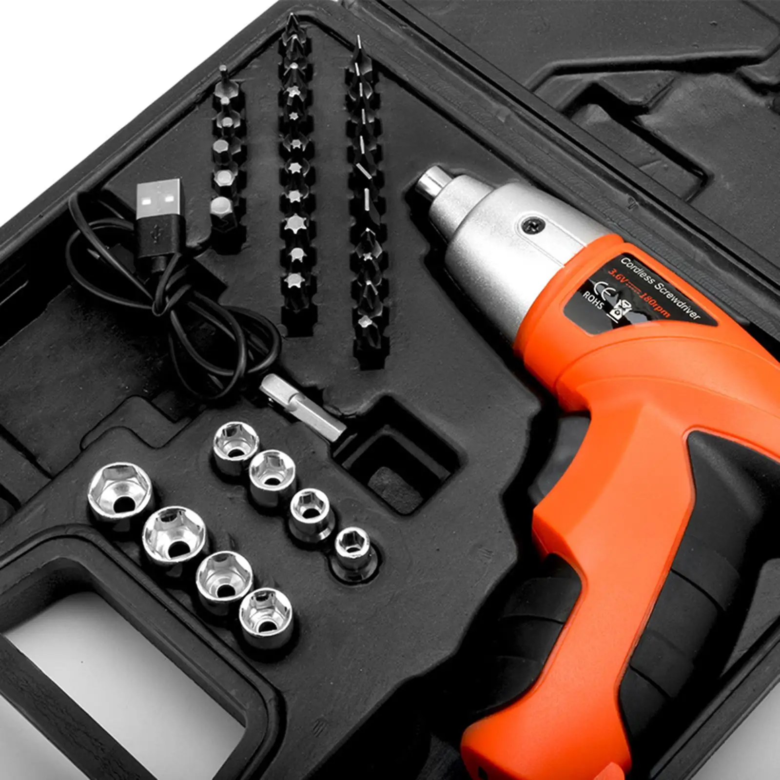 Portable Screwdriver Set 3.6V Premium Home DIY Sturdy Professional Rechargeable Screwdriver Tool Set Power Screwdriver Set