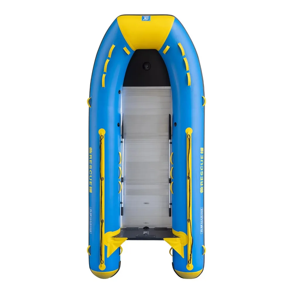 

Спасательная штурмовая лодка Zhaoyue, сине-желтая аварийная надувная пожарная борьба с наводнением, высокоскоростной алюминий + ПВХ, нагрузка 1000 кг