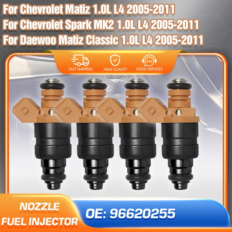 

Fuel Injector Nozzle 96620255 For Chevrolet Matiz Chevrolet Spark Daewoo Matiz Classic 1.0L 2005 2006 2007 2008 2009 2010 2011