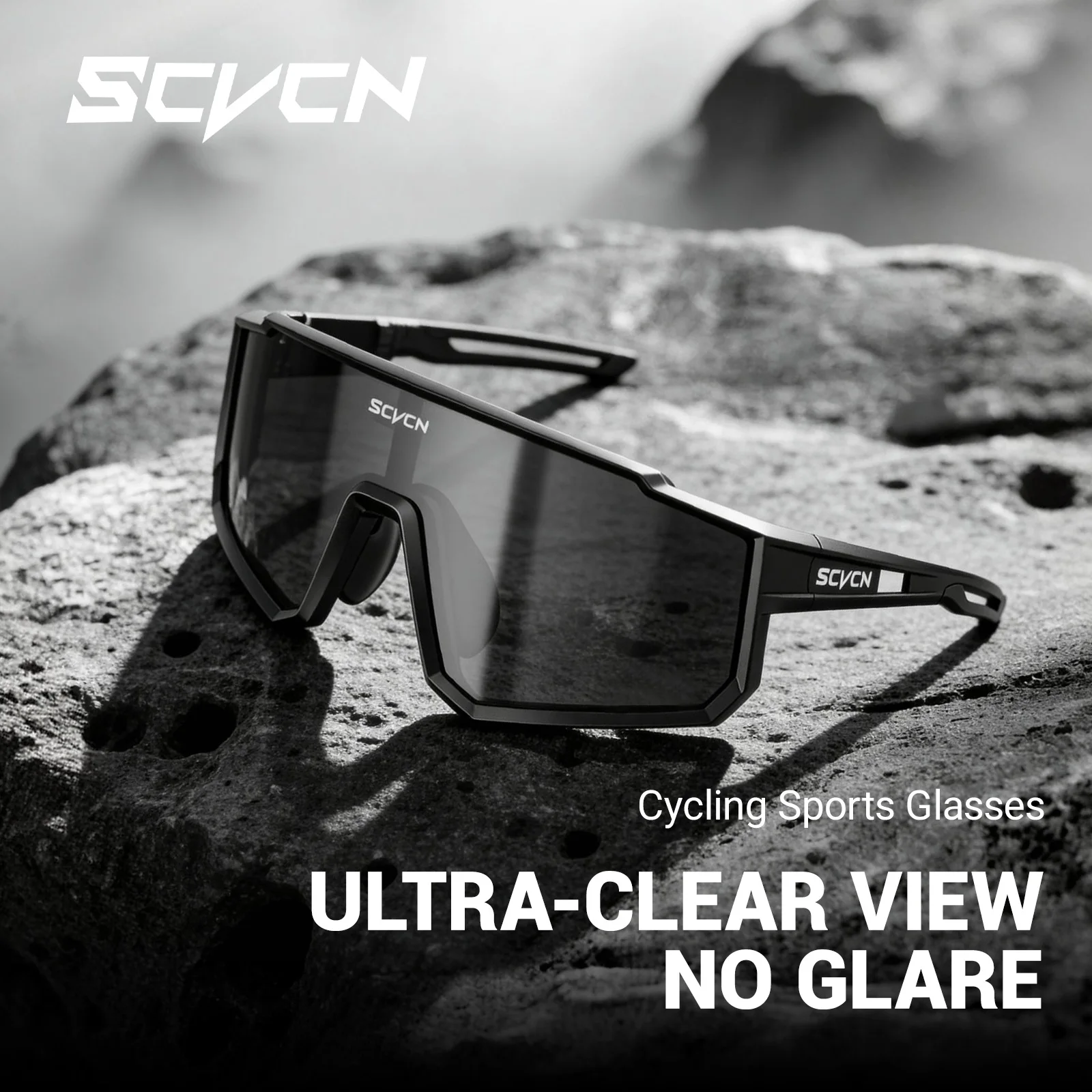 SCVCN HD UV400 Cycling Sunglasses Stylish Outdoor Sports Glasses Running Hiking Camping and Driving Road Cycling Sunglasses