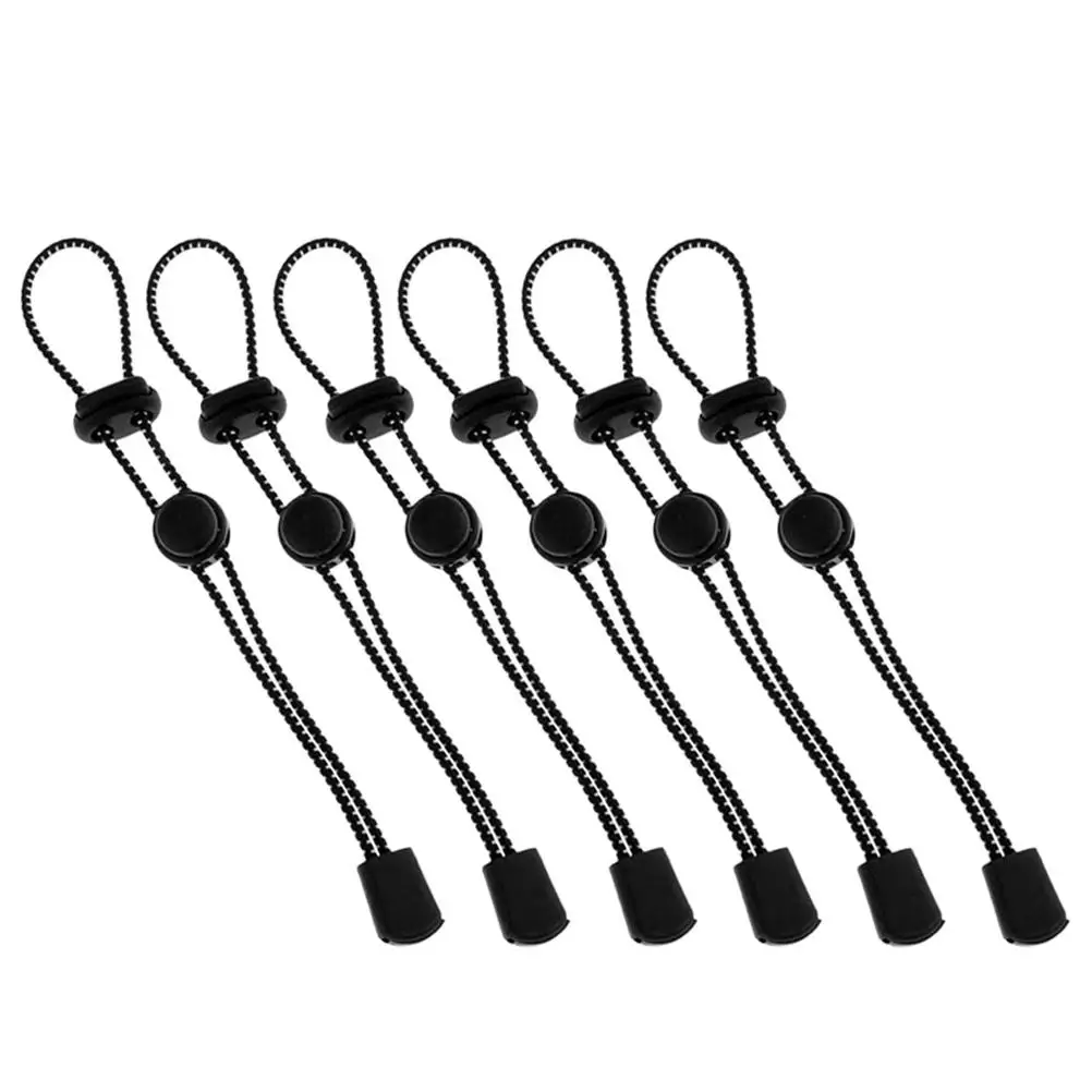 

6pcs Mountaineering Bag Buckle Durable Elastic Rope Hiking Stick Holder Trekking Pole Buckle Backpack Accessories Black Camping