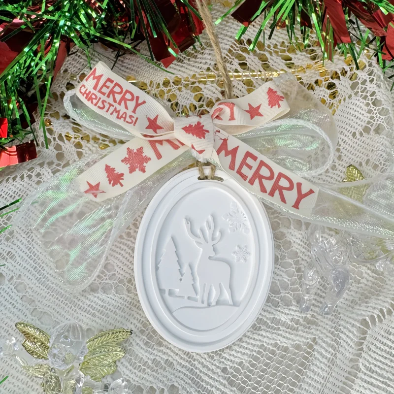 1 unidad de reno de Navidad, coche, yeso, aromaterapia, Interior del coche, árbol de Navidad, decoración colgante, baño, dormitorio, armario, difusor