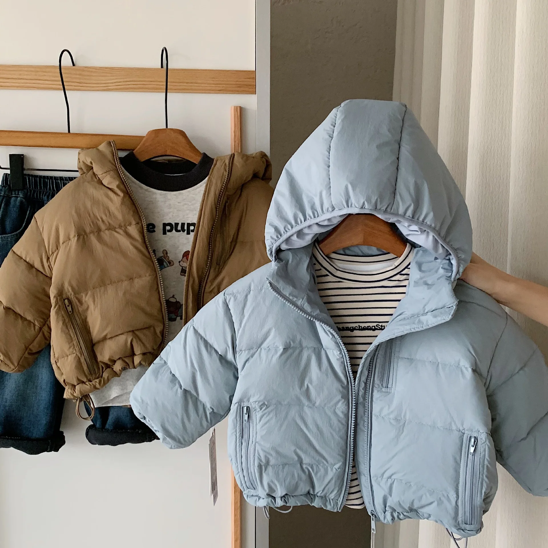 

Children's Winter Clothes 2025 90% White Duck Kids Baby Girl Down Jacket Hooded Windproof Thick Warm Toddler 3-8Y Boy Outerwear