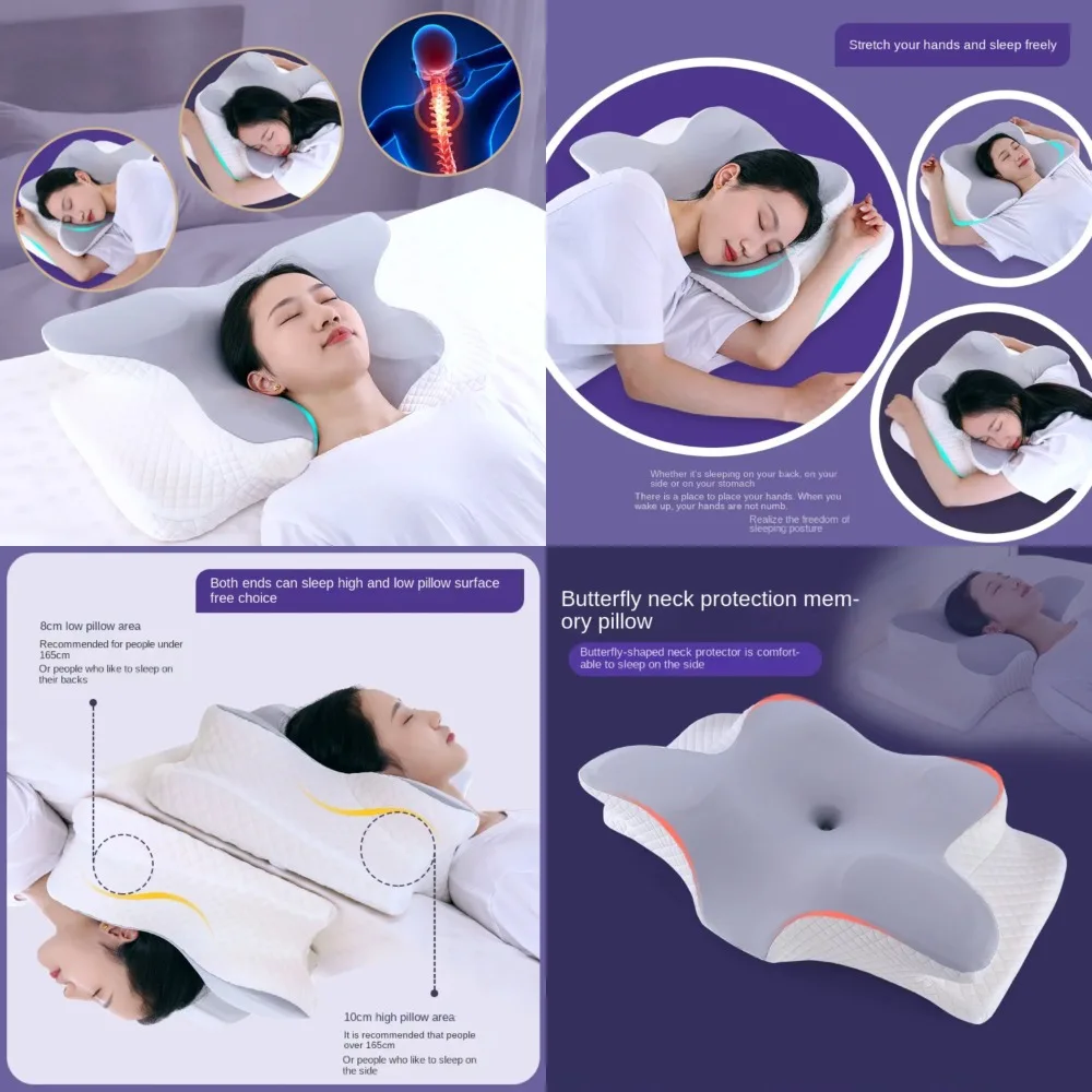 

Enhanced Ultimate Comfortable Orthopedic Memory Foam Cervical Pillow for Superior Support and Relaxation - Ideal for Sleeping an