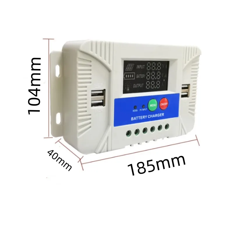 Setting free color screen night light display 12V24V30A solar controller photovoltaic solar charging controller