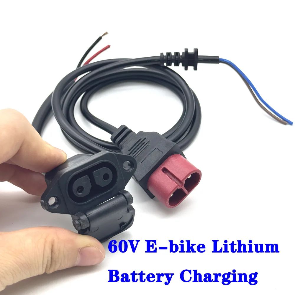 Electric Vehicle Conversion Cord Adapter E-Bike Universal Lithium Battery Charging Connector Charger Output Adapter with Wire