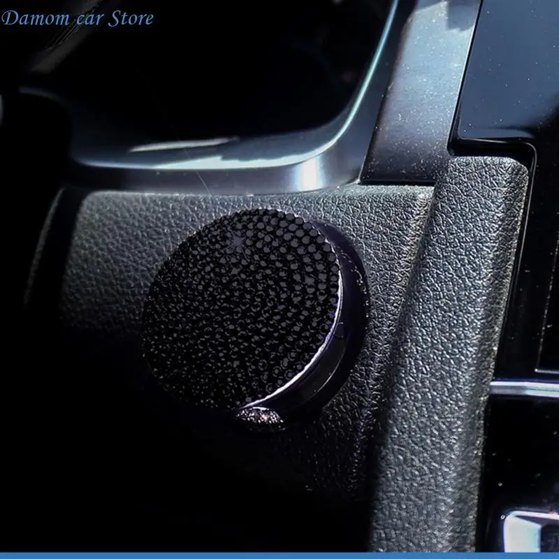 A2UC Car Engine Button Cover Universal Crystal Cover for Auto Start Stop Push Button Switch Cover Interior Decor