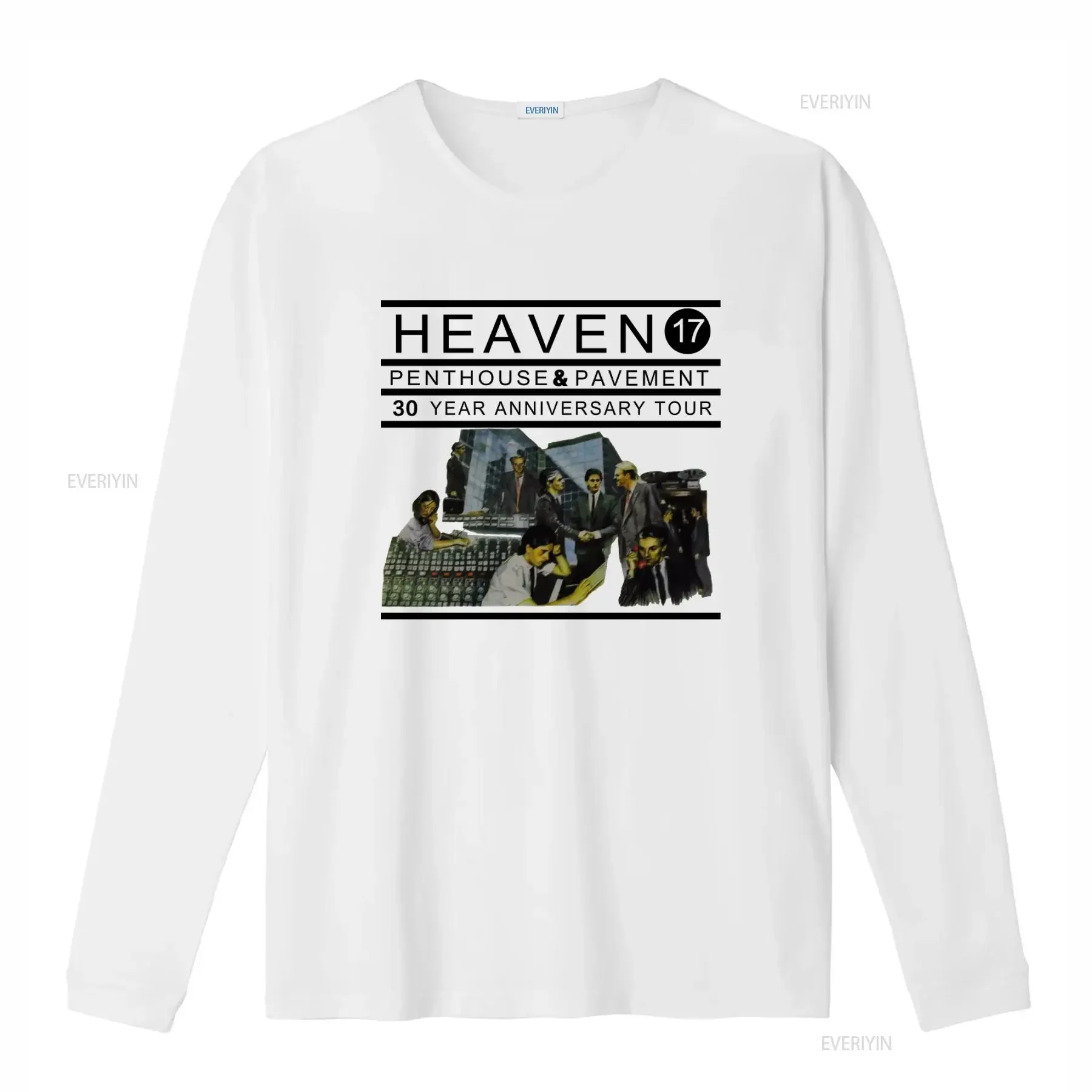 HEAVEN 17 PENTHOUSE PAVEMENT 30 YEAR ANNIVERSARY TOUR OFFICIAL NEW T SHIRT vintage Washed Slightly Breathable Soft fashion