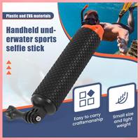 N91R-Waterproof Handheld Underwater Sport Selfie Stick Monopod Pole Floating Hand Grip Diving Handle Tripod Mount For Gopro HD H