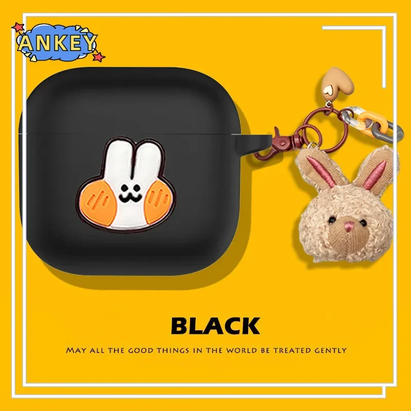 Case for Apple Airpods 4 Protective silicone Cute Cartoon Covers Bluetooth Earphone Shell Headphone Portable