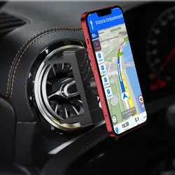 Universal Strong Magnetic 360 ° Rotating Car Phone Holder With Built-in 6 Powerful Magnets Circular Vent Holder Suitable iPhone
