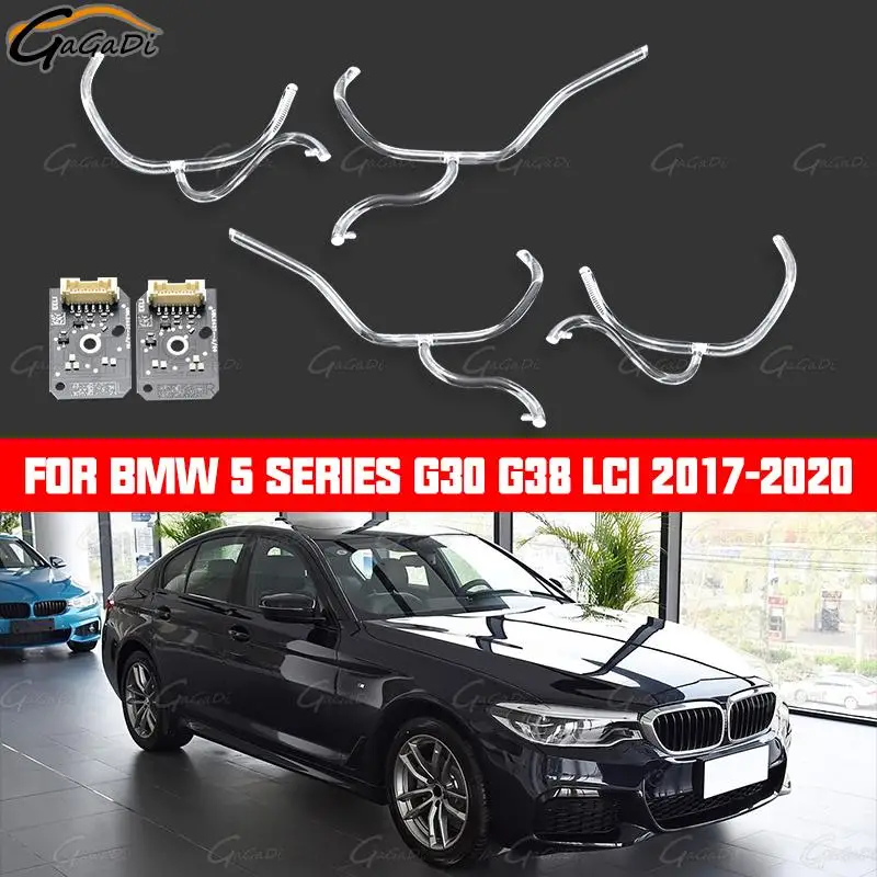 

Car LED daytime running light guide headlamp angel eye is suitable for 2018-2020 BMW 5 series G30 G38 4 pieces