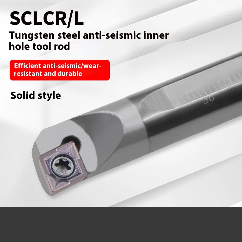 

C04H-SCLCR03 C05H-SCLCR04 C06K-SCLCR06 Tungsten steel cutter bar Internal hole Turning Tool CCMT carbide blade lathe tool set