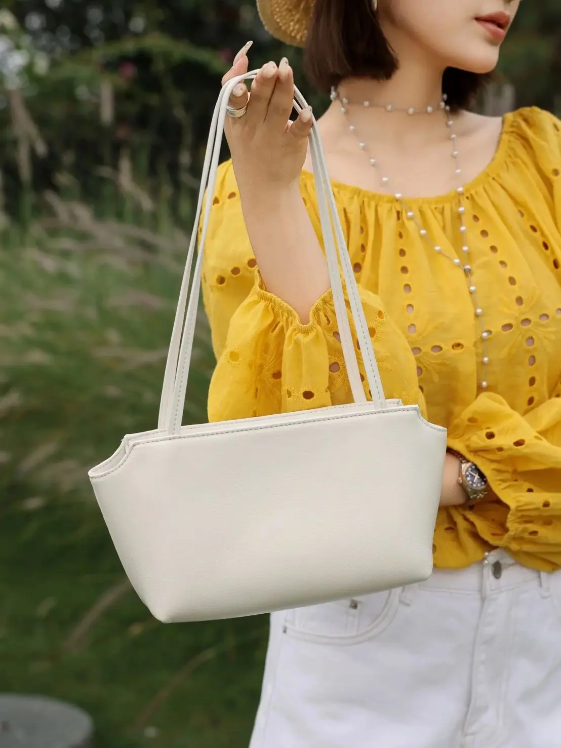 

Genuine Grade Leather Female Underarm Bags Cowhide Ladies Small Tote Bag 2026 Shoulder Bag Luxury Designer Brand Women‘s Purse