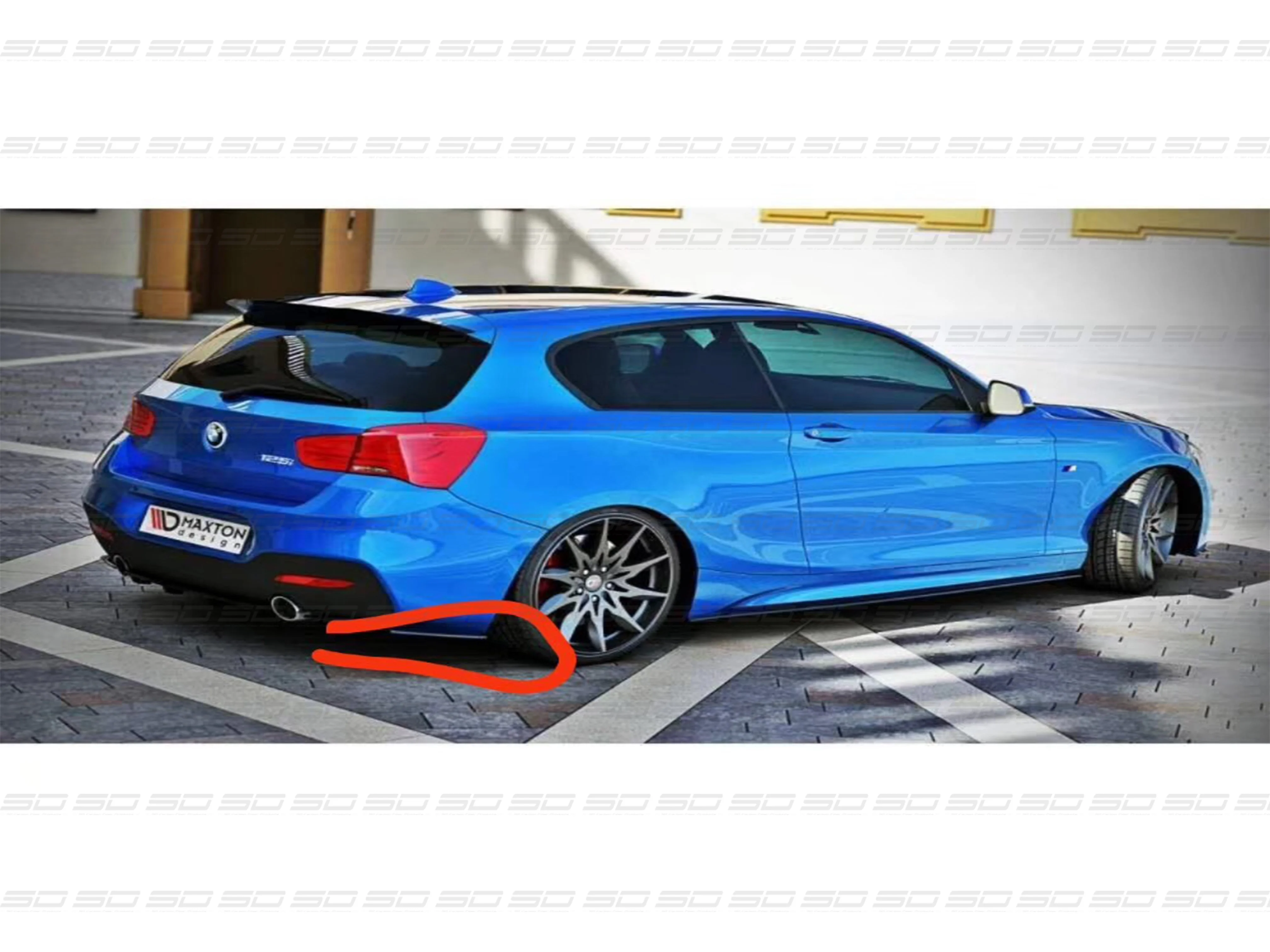 High Quality MAX Style Carbon fiber Bodykit Car Accessories  Rear Bumper Lip Corner for 1 series f20