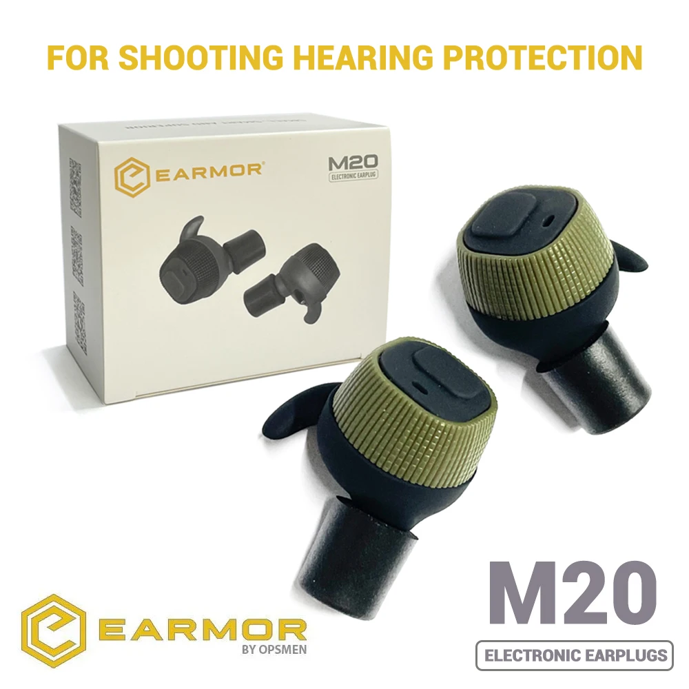 EARMOR M20 Electronic Earplugs Headset Hunting Anti Noise Ear Plug Electronic Damper Sports Shooting For Airsoft Headphones