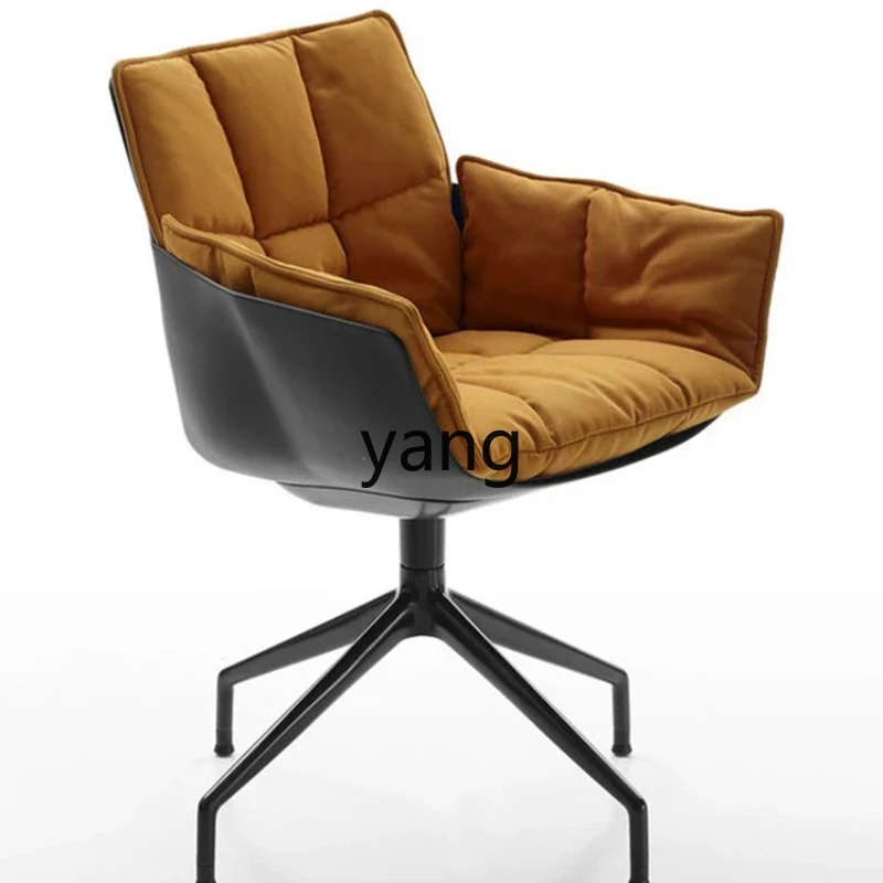 

Yhl Chair Designer Italian Minimalist Light Luxury Rotatable Muscle Casual Belt Armrest Desk Chair Cosmetic Chair