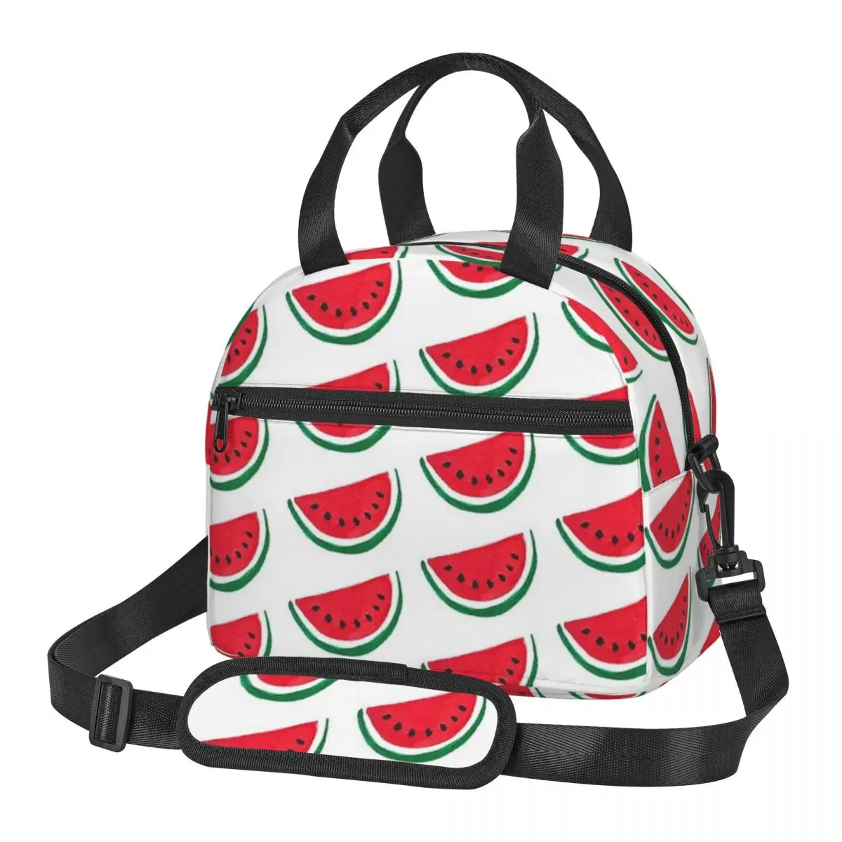 

Classic Watermelon Insulated Lunch Bag for Women Bento Storage Food Boxes Leakproof Cooler Thermal Lunch Box Tote
