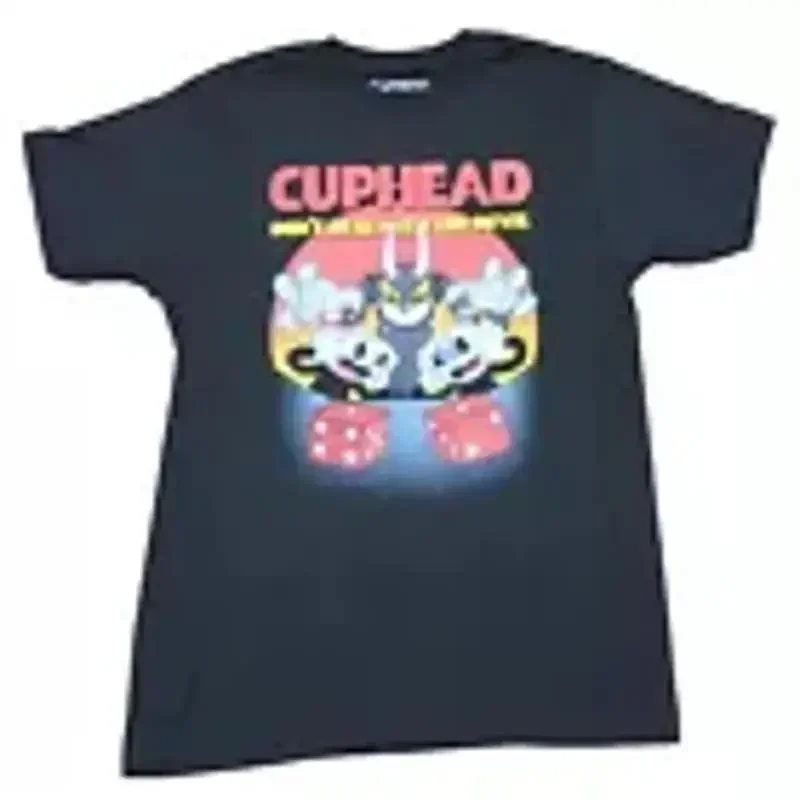 Cuphead Adult New T Shirt Don Deal With The Devil Dice Roll Pic