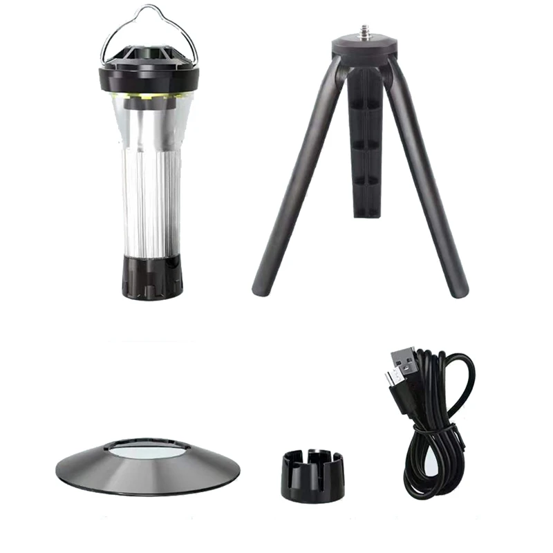 Lampu gantung tenda portabel luar ruangan, 1Set lampu Kemah dengan Magnet darurat LED multifungsi