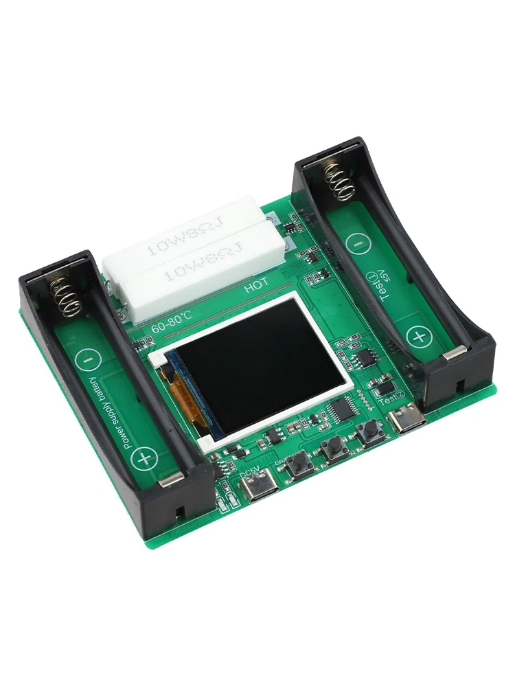 Professional Lithium Battery Capacity Tester 2 Channel Digital Device for Measuring Internal Resistance and Power