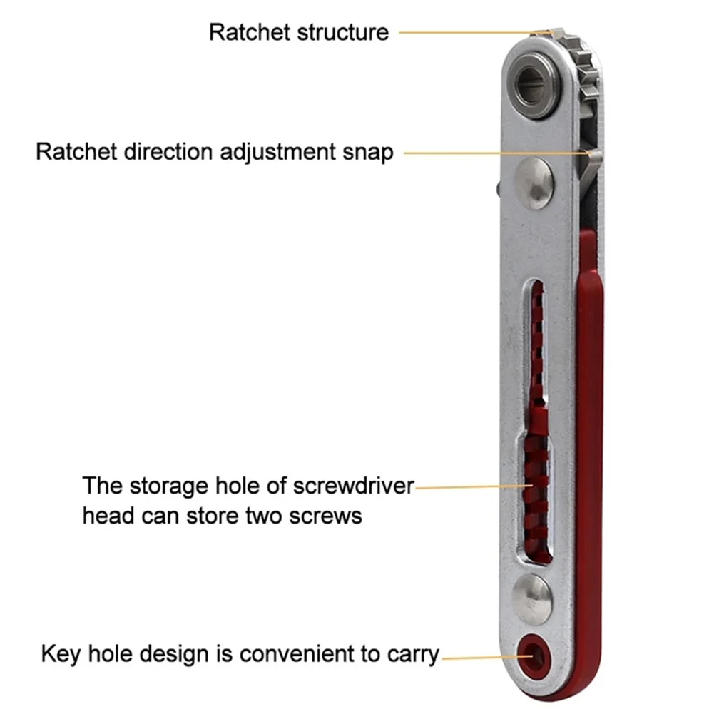 21pc For Mini Ratchet Screwdriver Set Compatible with 1/4 Inch Square Drive Bits and Designed for Precision Tasks in Narrow Gaps