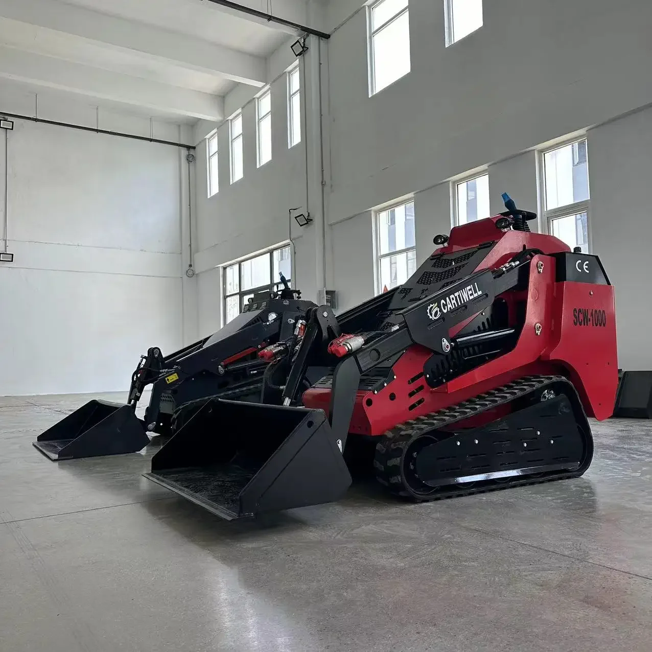 Free shipping! Multi functional small skid loader EPA Euro 5 wheeled Kubota engine electric drive tracked Warehouse for sale