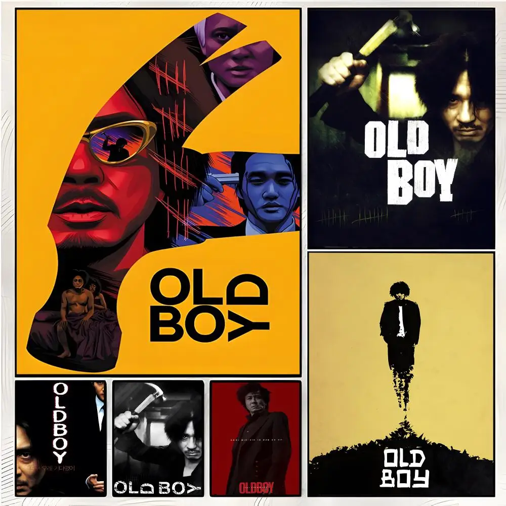 Oldboy Thriller Revenge Painting Calligraphy Wall Art Mural Living Room Canvas Decor Gifts