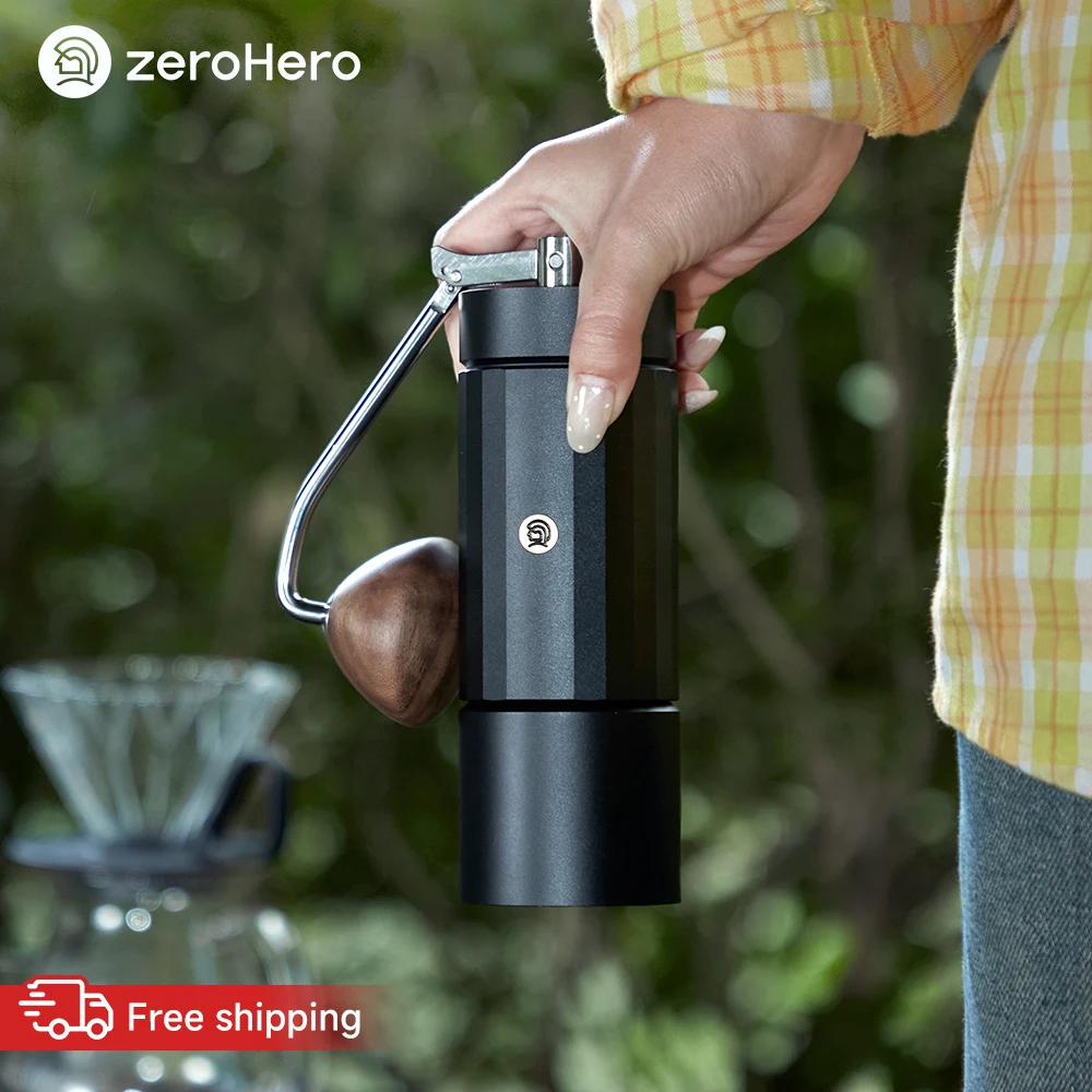 zeroHero Z4 X-Fold Coffee Grinder Foldable Handle 0.015mm 32 Clicks for Home Barista Office Espresso Pour Over Brewing Sets Pro