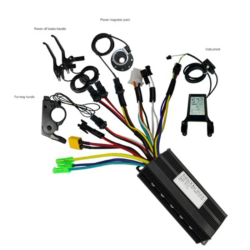 30A Tri-Mode Controller Kit 36V 48V 1000W For Electric Bike Motor Conversion Kit Set With S830 Display Thumb Throttle